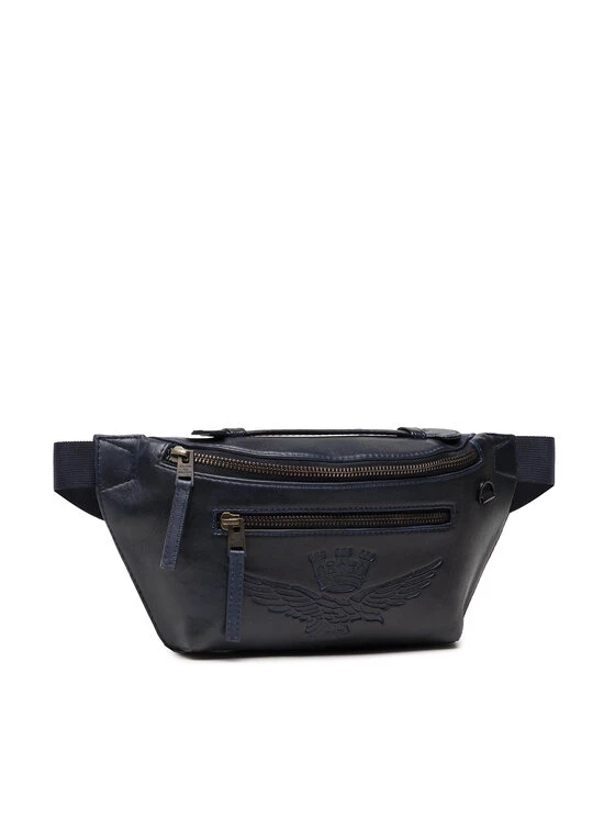 Aeronautica Militare Sac banane Marsupio In Pelle 221BO1074DPL167 Bleu marine 4 Aeronautica Militare Sac banane Marsupio In Pelle 221BO1074DPL167 Bleu marine – Image 2