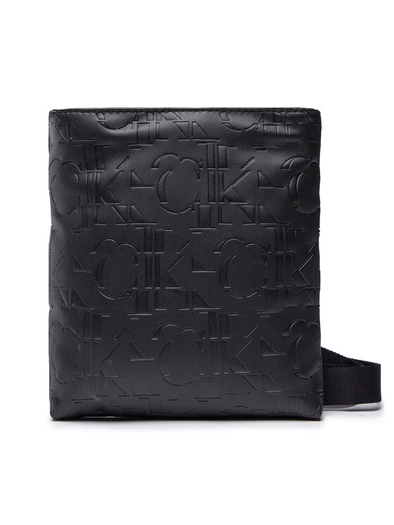 Calvin Klein Jeans Sacoche Monogram Soft Flatpack18 Aop K50K509362 Noir 3 Calvin Klein Jeans Sacoche Monogram Soft Flatpack18 Aop K50K509362 Noir