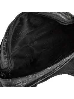 Guess Sac banane Vezzola HMVZLA P2294 Noir -France Sacs banane et sacoches hommes Soldes Boutique guess sac banane vezzola hmvzla p2294 noir 4