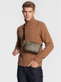 Guess Sacoche Certosa Saffiano HMCERT P2244 Vert -France Sacs banane et sacoches hommes Soldes Boutique guess sacoche certosa saffiano hmcert p2244 vert 5