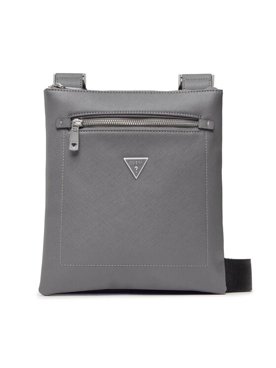 Guess Sacoche Certosa Saffiano HMCERT P2291 Gris 4 Guess Sacoche Certosa Saffiano HMCERT P2291 Gris – Image 2