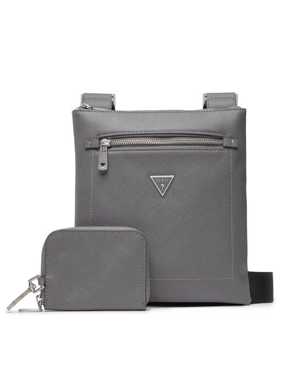 Guess Sacoche Certosa Saffiano HMCERT P2291 Gris 3 Guess Sacoche Certosa Saffiano HMCERT P2291 Gris