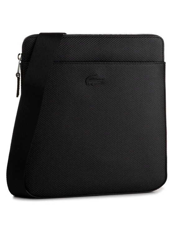 Lacoste Sacoche Flat Crossover Bag NH2815CE Noir 3 Lacoste Sacoche Flat Crossover Bag NH2815CE Noir