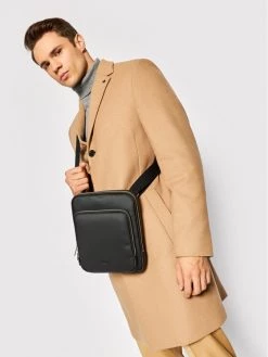 Lacoste Sacoche NH3284HC Noir -France Sacs banane et sacoches hommes Soldes Boutique lacoste sacoche nh3284hc noir 4