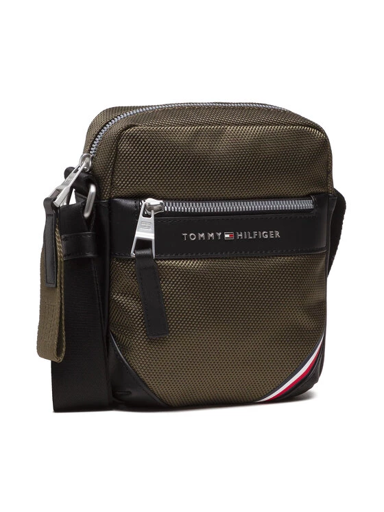 Tommy Hilfiger Sacoche 1985 Nylon Mini Reporter AM0AM08444 Vert 3 Tommy Hilfiger Sacoche 1985 Nylon Mini Reporter AM0AM08444 Vert