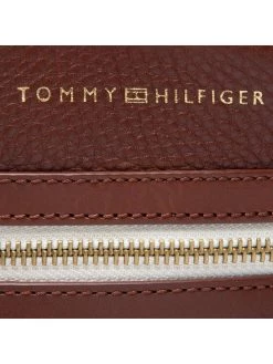 Tommy Hilfiger Sacoche Premium Leather Mini Crossover AM0AM08455 Marron -France Sacs banane et sacoches hommes Soldes Boutique tommy hilfiger sacoche premium leather mini crossover am0am08455 marron 2