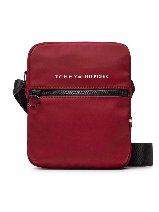 Tommy Hilfiger Sacoche Th Horizon Mini Reporter AM0AM10550 Rouge 3 Tommy Hilfiger Sacoche Th Horizon Mini Reporter AM0AM10550 Rouge