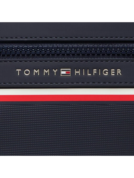 Tommy Hilfiger Sacoche Th Stripe Mini Crossover AM0AM10298 Bleu marine 4 Tommy Hilfiger Sacoche Th Stripe Mini Crossover AM0AM10298 Bleu marine – Image 2