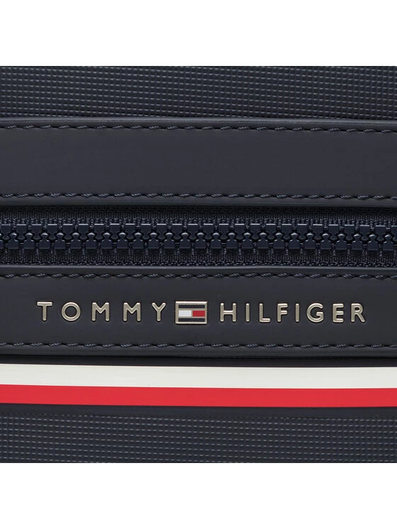 Tommy Hilfiger Sacoche Th Stripe Mini Reporter AM0AM10297 Bleu marine 4 Tommy Hilfiger Sacoche Th Stripe Mini Reporter AM0AM10297 Bleu marine – Image 2