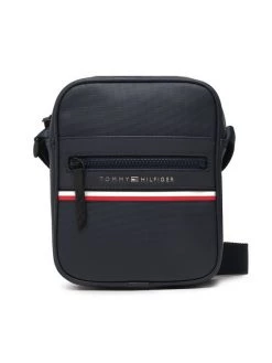 Tommy Hilfiger Sacoche Th Stripe Mini Reporter AM0AM10297 Bleu marine