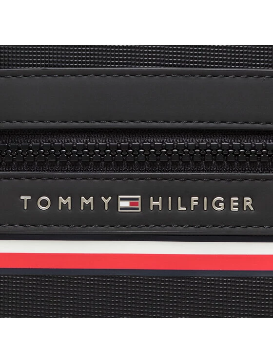 Tommy Hilfiger Sacoche Th Stripe Mini Reporter AM0AM10297 Noir 4 Tommy Hilfiger Sacoche Th Stripe Mini Reporter AM0AM10297 Noir – Image 2