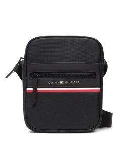 Tommy Hilfiger Sacoche Th Stripe Mini Reporter AM0AM10297 Noir