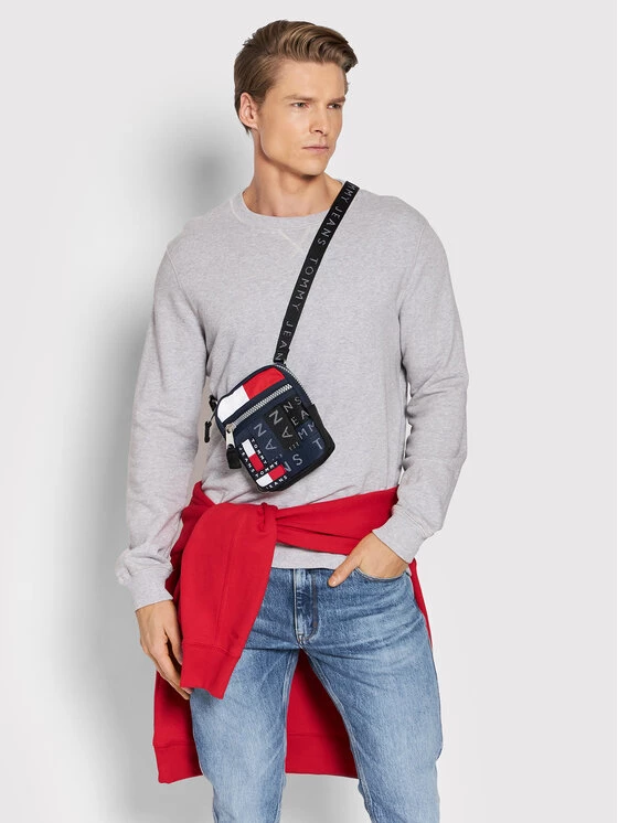 Tommy Jeans Sacoche Tjm Heritage Reporter Corporate AM0AM07514 Bleu marine – Image 6